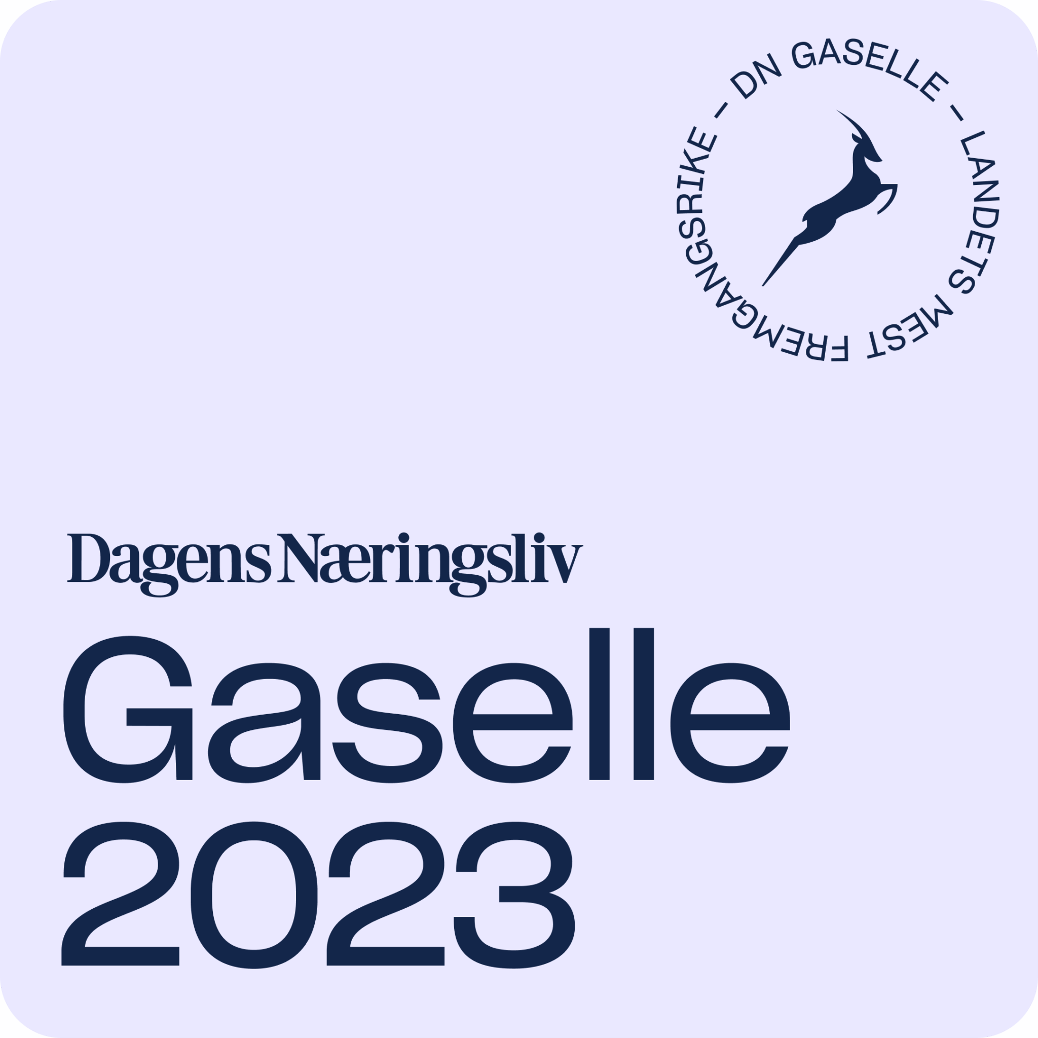 Logo av Dagens Nærlingsiv Gaselle 2023